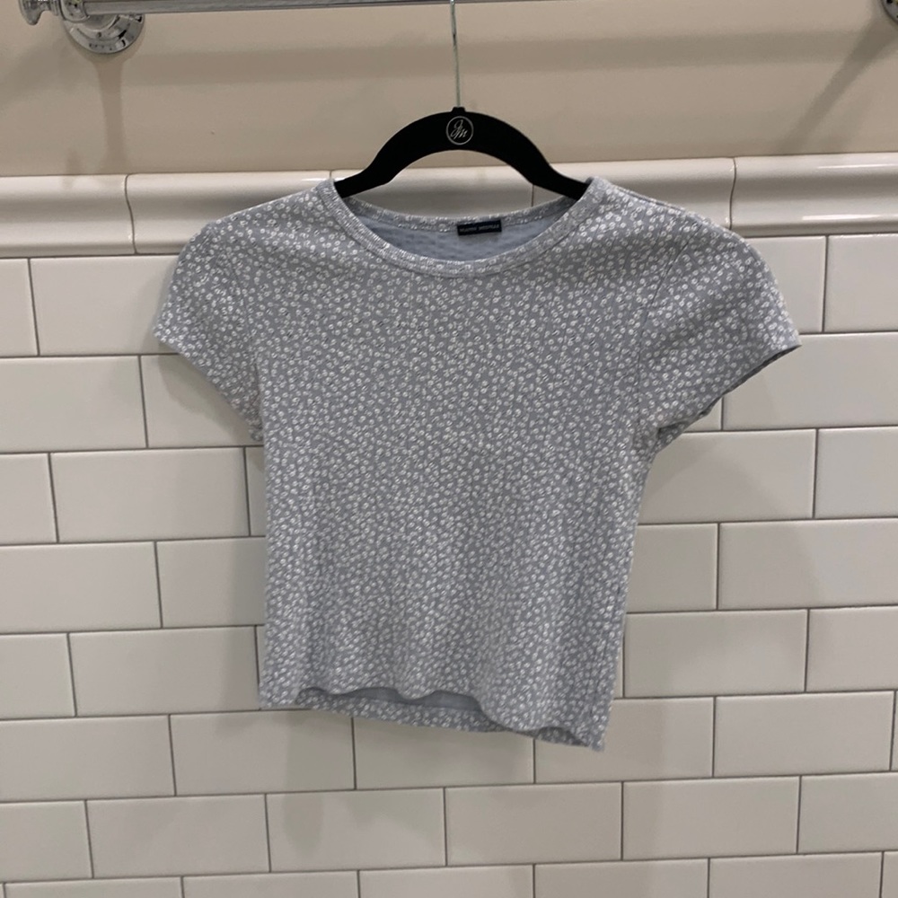 Brandy Melville Gray Short Sleeve Tee